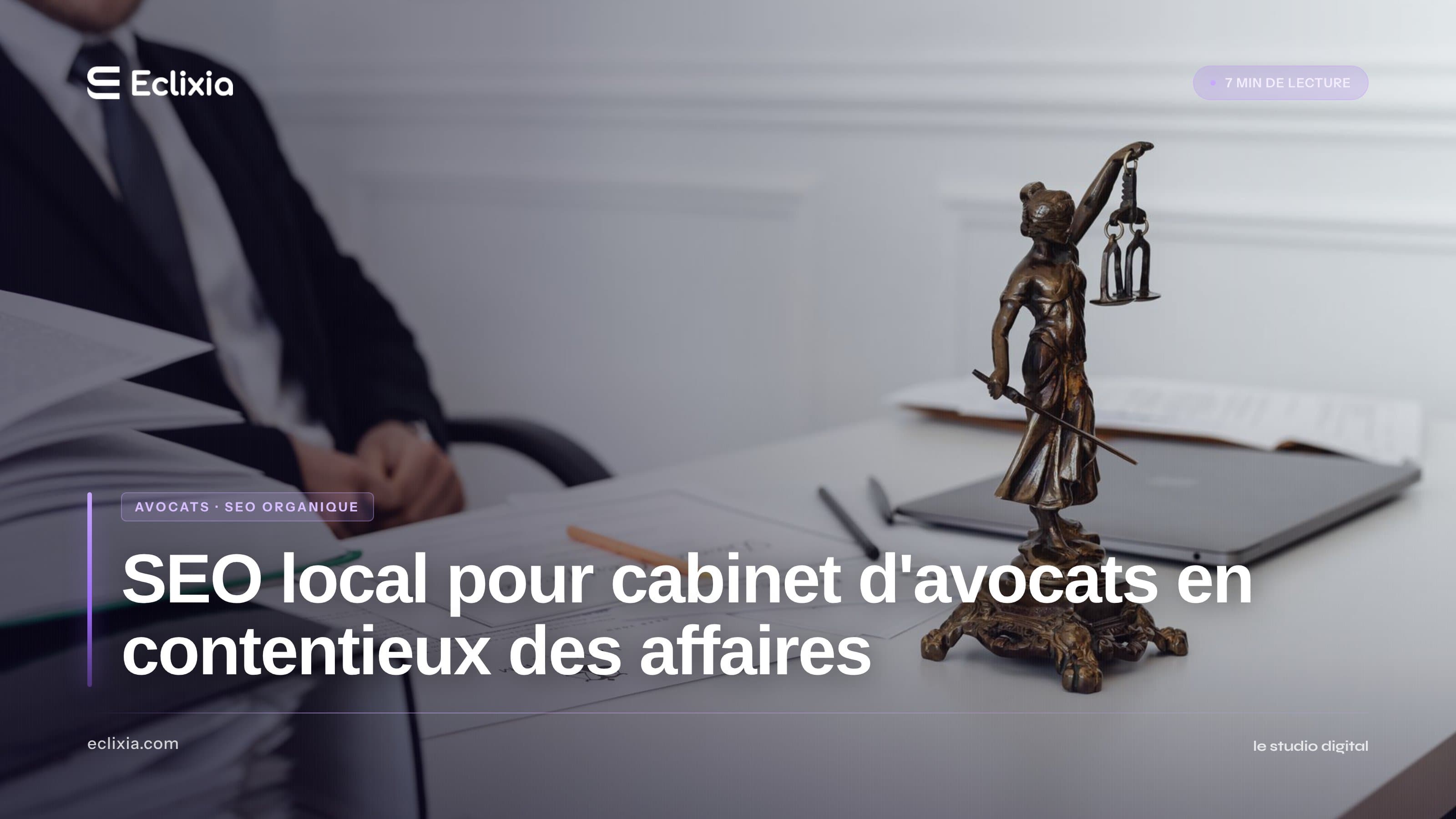 SEO local pour cabinet d'avocats en contentieux des affaires - SEO local pour cabinet d'avocats en contentieux des affaires